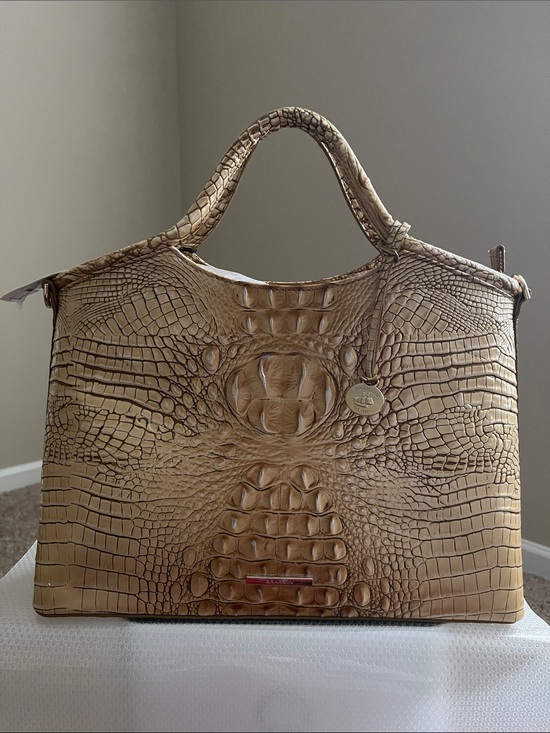 Brahmin Handbags - Brahmin Metallic Gold Croc-Embossed Tote